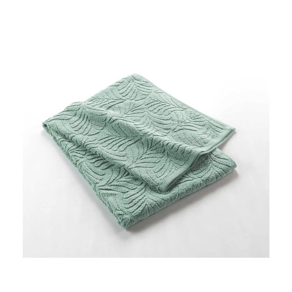 Светлозелена памучна хавлиена кърпа от тери 70x130 cm Madeira – douceur d'intérieur