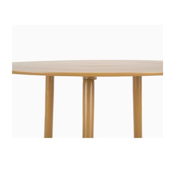 Горчичножълта метална маса за съхранение Supreme, ø 42,5 cm - Leitmotiv-image-2