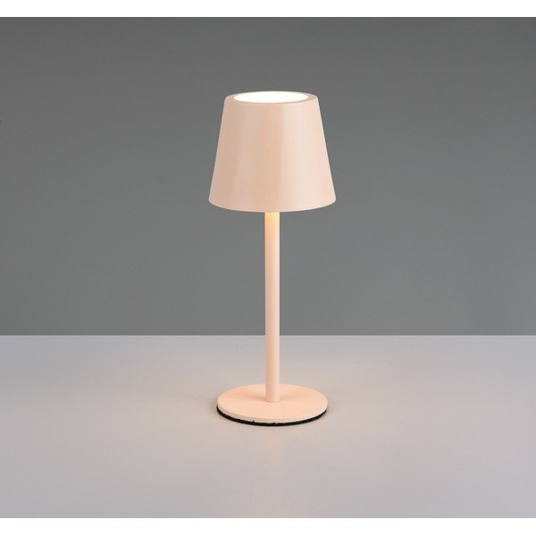Кремава LED настолна лампа с метален абажур (височина 21 cm) Diaz – Reality-image-1