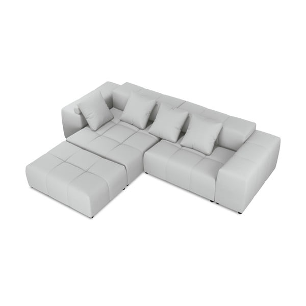 Сив ъглов диван (променлива) Rome - Cosmopolitan Design-image-3