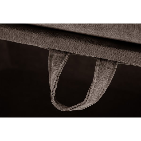 Кафяв пуф с място за съхранение Serena - Jalouse Maison-image-4