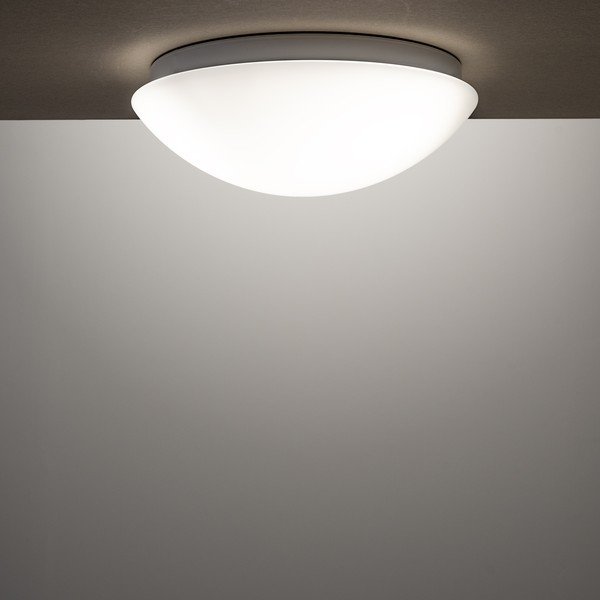 Бяла лампа за таван ø 35 cm със стъклен абажур Mato - Sotto Luce-image-1