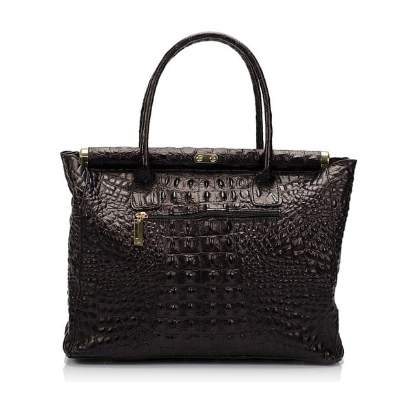 Черна кожена чанта Lantha - Lisa Minardi-image-1