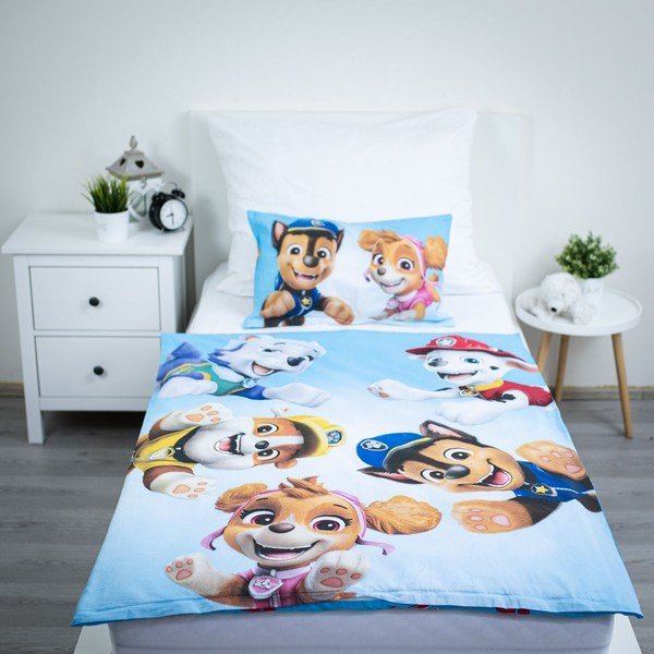 Памучно детско спално бельо за детско креватче 100x135 cm Paw Patrol – Jerry Fabrics-image-1