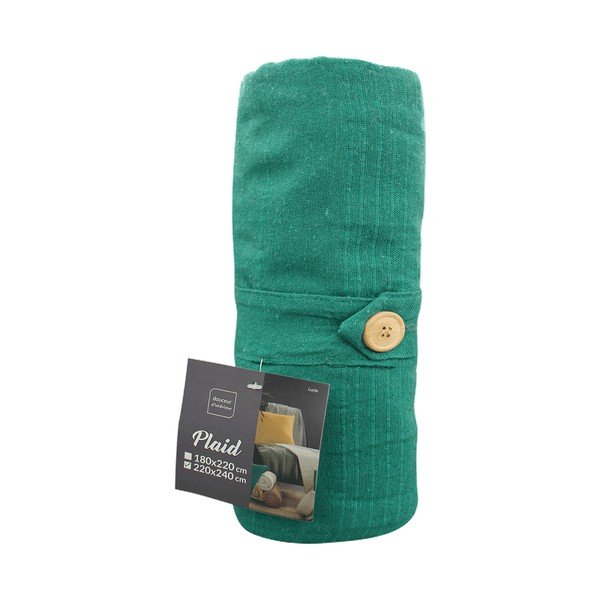 Тюркоазено покривало за легло 220x240 cm Lucile – douceur d'intérieur-image-3