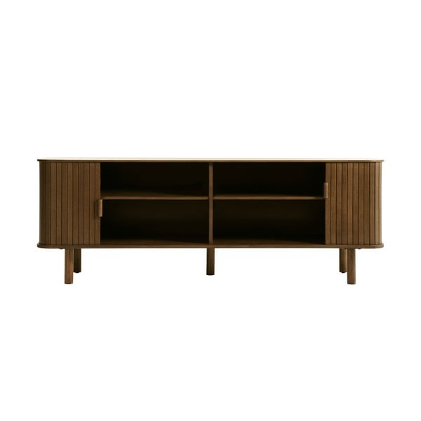 Кафява телевизионна маса от дъб 56x160 cm Cavo - Unique Furniture-image-2