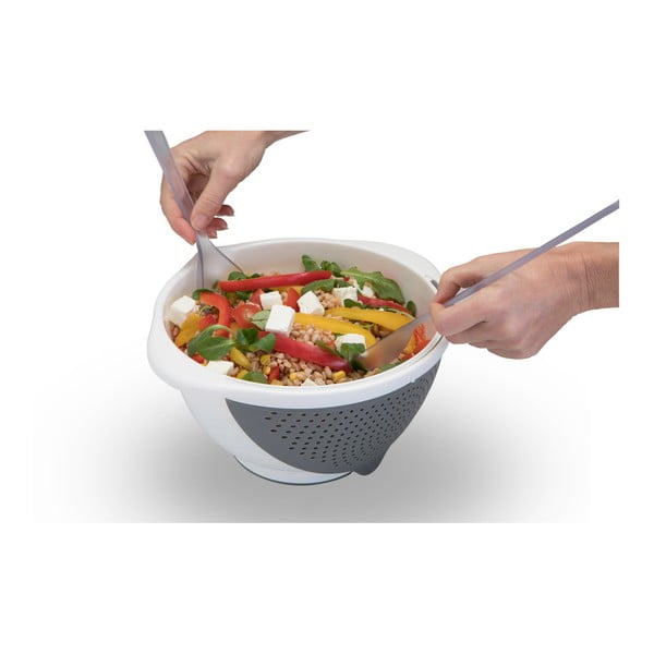 Бяла купа с цедка 2в1 , Ø 28 cm - Metaltex-image-2