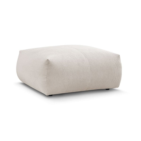 Кремава табуретка  от рипсено кадифе Voltaire – Bobochic Paris-image-3