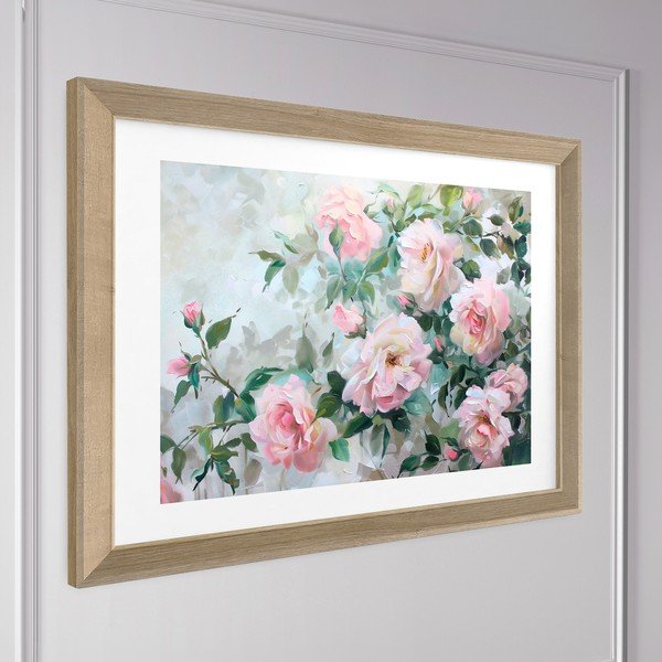 Печатна картина с включена рамка 75x56 cm Blooming Roses – Styler-image-3
