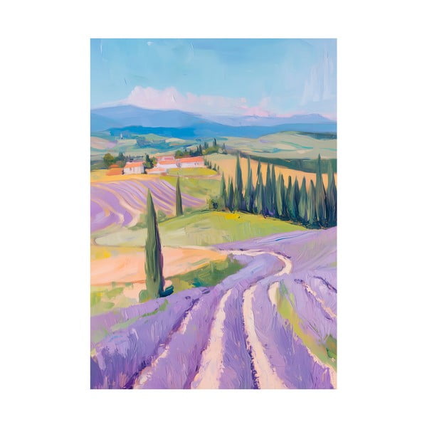 Картина 70x100 cm Purple Fields – Styler