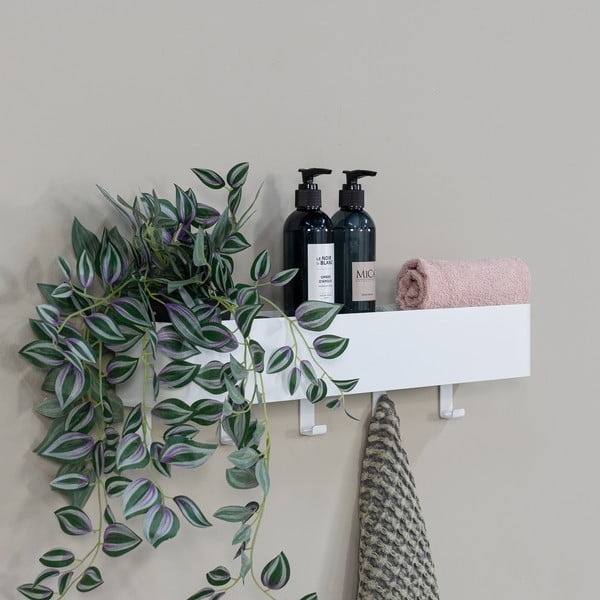 Бял стенен стоманен рафт за баня Multi – Spinder Design-image-3