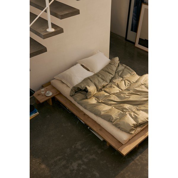 Кафяво нощно шкафче от масивен бор Japan – Karup Design-image-1