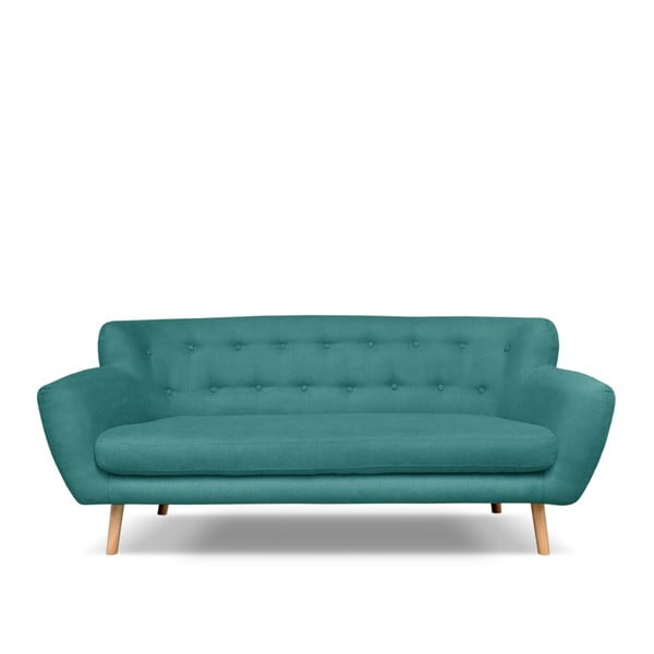 Зелено-син диван Cosmopolitan design London, 192 cm