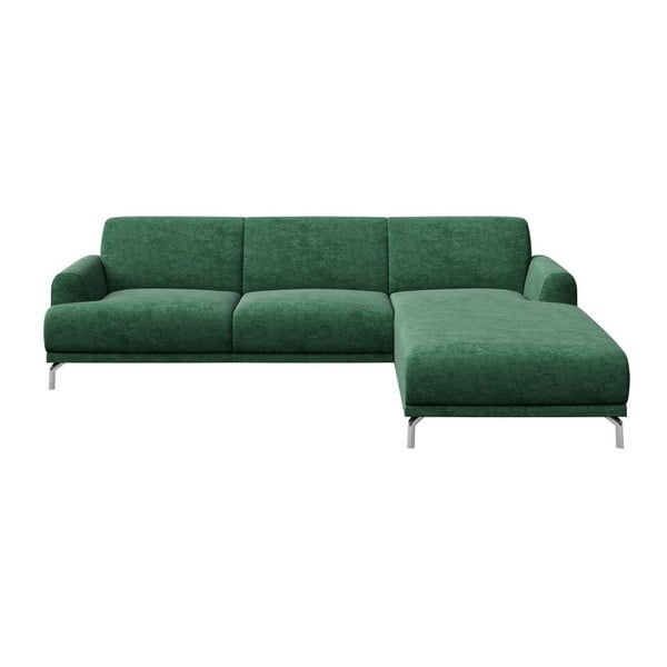 Зелен ъглов диван , десен ъгъл Puzo - MESONICA