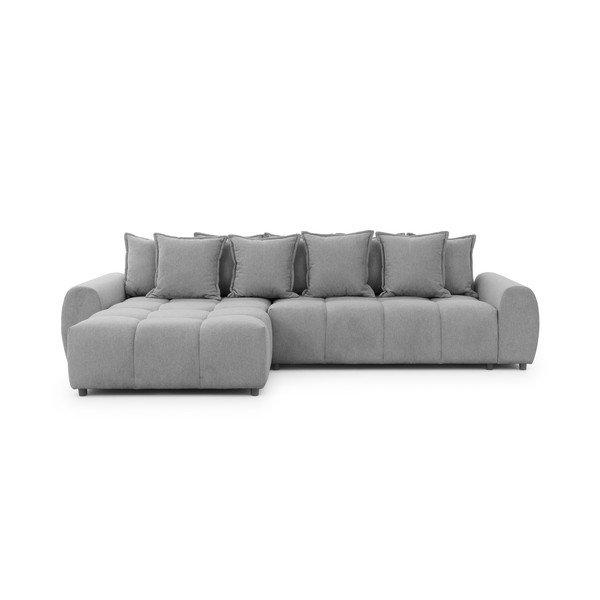 Сив ъглов диван (ляв ъгъл) Albane  – Ropez