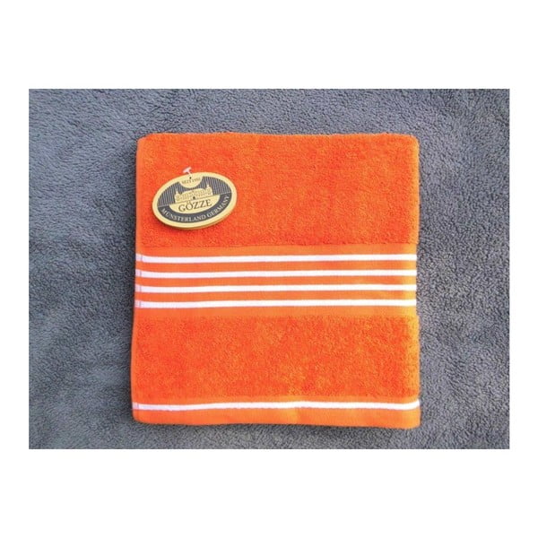 Ručník Rio Positive Orange/White Stripes, 30x50 cm