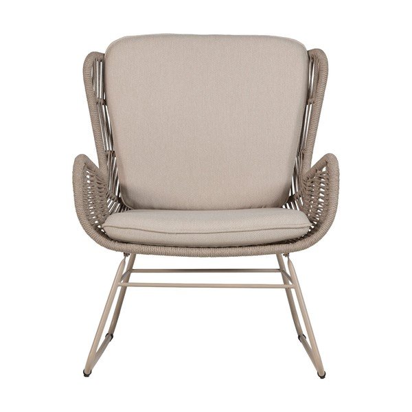 Бежов градински стол метален/подплатен Grace – WOOOD-image-2