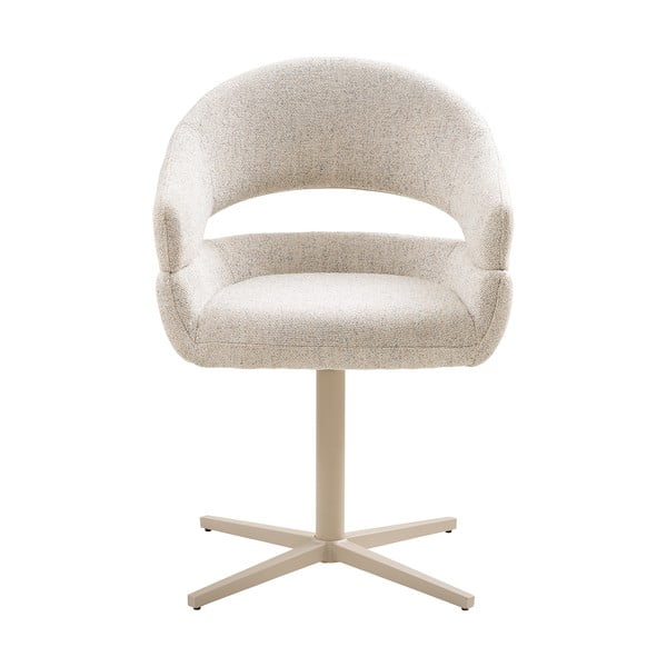 Кремави тапицирани трапезни столове в комплект с подлакътници 2 бр. Dover – House Nordic-image-4