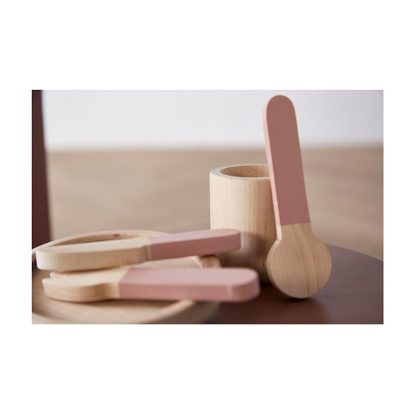 Комплект дървени детски прибори за хранене Play Tablewear - Flexa-image-2