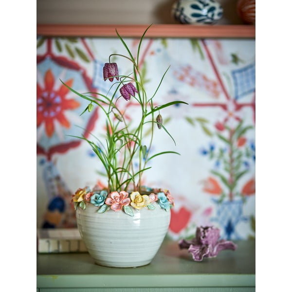 Глинено ръчно рисувано покритие за кашпа ø 19,5 cm Eanna – Bloomingville-image-1