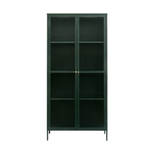 Тъмнозелен метален шкаф 90x190 cm Bronco - Unique Furniture