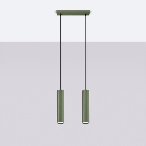 Зелено висящо осветително тяло Gleam – Sollux-image-4