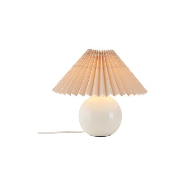 Бежова/кремава текстилна настолна лампа (височина 22 cm) Mimmi – Ellos Home-image-3