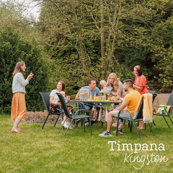 Комплект метални градински мебели Kingston - Timpana-image-1