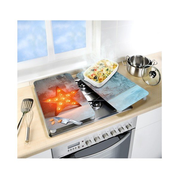 Комплект от 2 стъклени капака за печка , 52 x 30 cm Star - Wenko-image-1