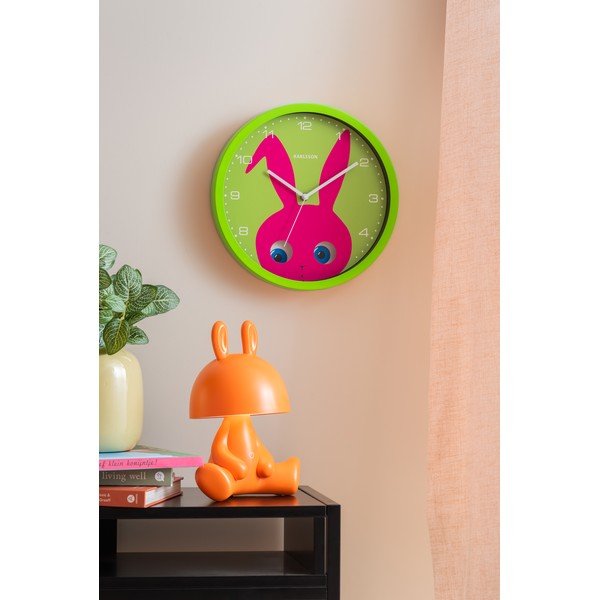 Детски часовник ø 31 cm Peekaboo Bunny – Karlsson-image-1