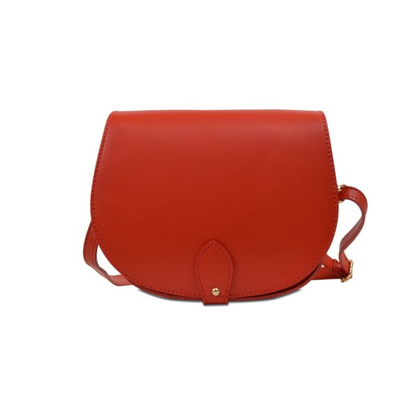 Кораловочервена кожена чанта Coralie - Infinitif