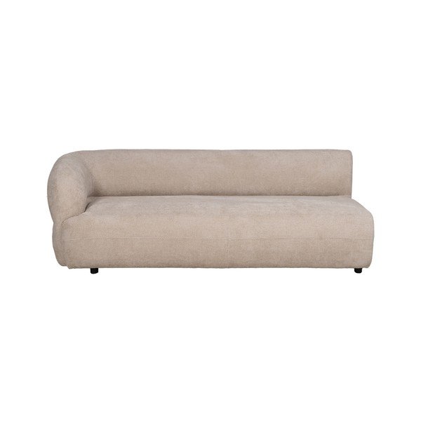 Бежов шенилов диван ляв ъгъл 199 cm Minimal – Ixia