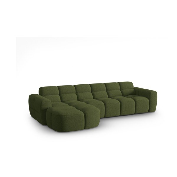 Зелен ъглов диван Lisa – Micadoni Home-image-3