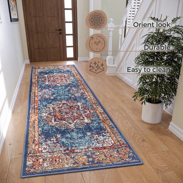 Тъмно син килим 80x240 cm Orient Maderno - Hanse Home-image-4