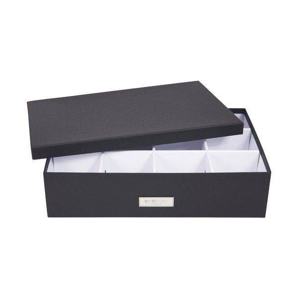 Тъмно сива кутия с отделения Jakob - Bigso Box of Sweden-image-3