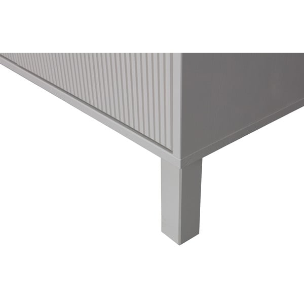 Светлосив нисък скрин от борова дървесина 94x91 cm Madu - WOOOD-image-4