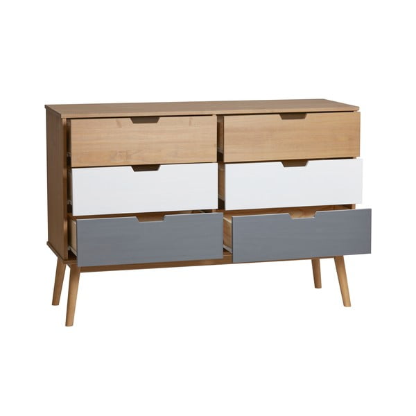 Скрин от масивна борова дървесина , ширина 120 см Cusco - Marckeric-image-3