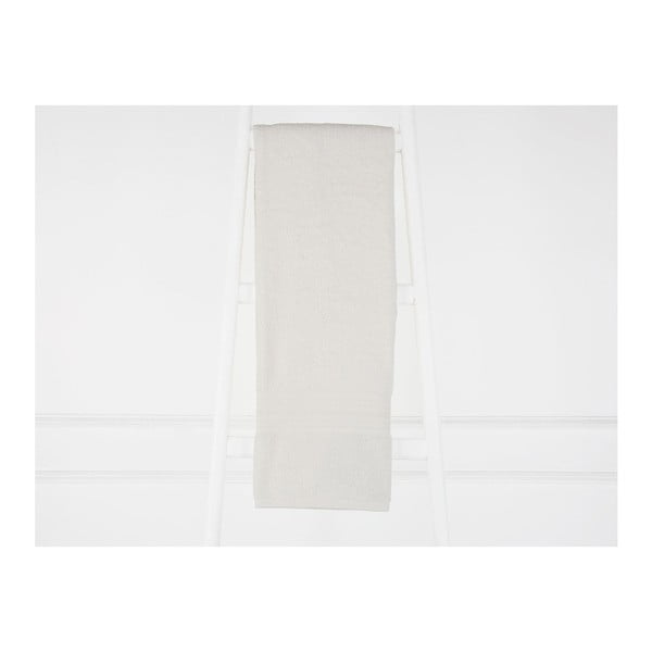 Světle šedý bavlněný ručník Emily, 70 x 140 cm
