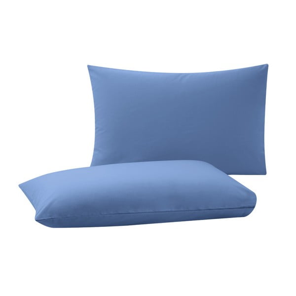 Комплект от 2 сини калъфки за възглавници Basic, 50 x 70 cm - Bella Maison