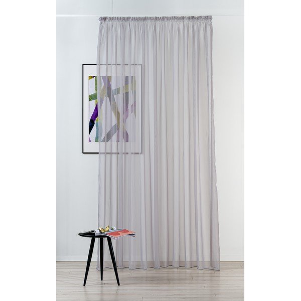 Сива завеса 140x245 cm Voile - Mendola Fabrics-image-2