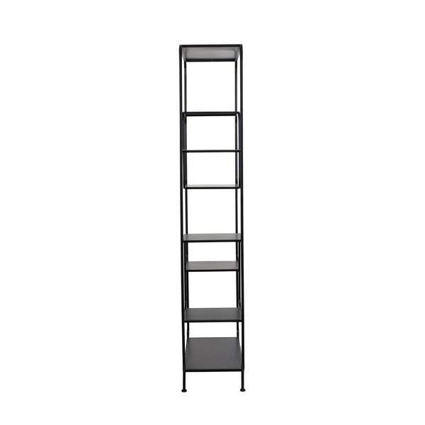 Черна метална етажерка за книги 100x206 cm Winston - Light & Living-image-3