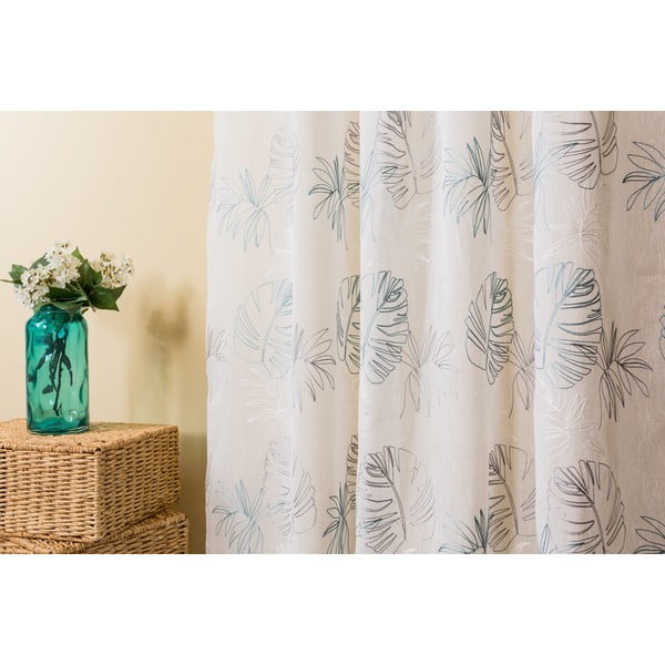 Синьо-бяла завеса 140x260 cm Cybele - Mendola Fabrics