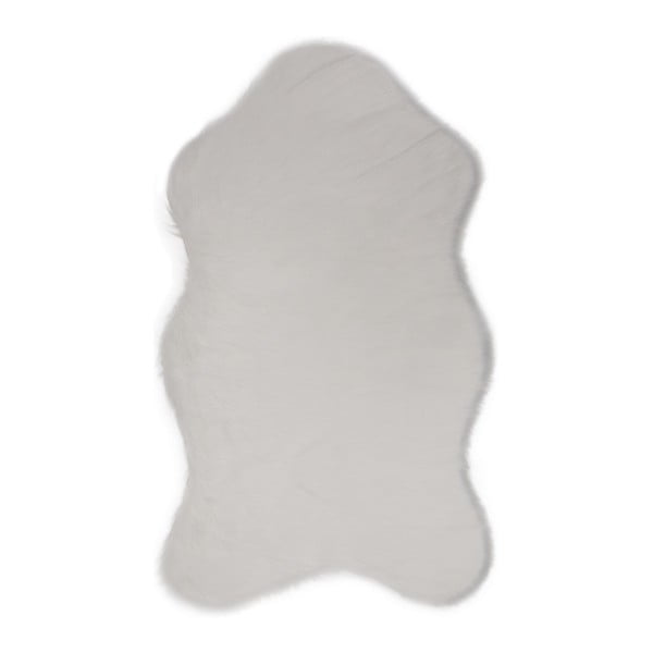Бял килим от изкуствена кожа Pelus White, 90 x 150 cm - Unknown