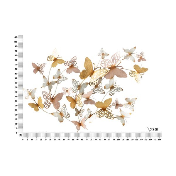 Метална декорация за стена 132x95,5 cm Butterflies - Mauro Ferretti-image-4