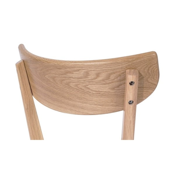 Дъбов трапезен стол с бяла седалка Arch - Bonami Essentials-image-4