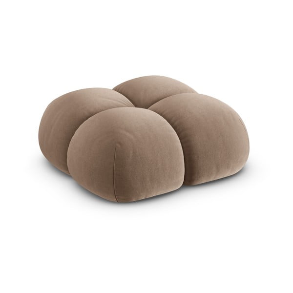 Кафява кадифена табуретка Loretto – Cosmopolitan Design-image-2