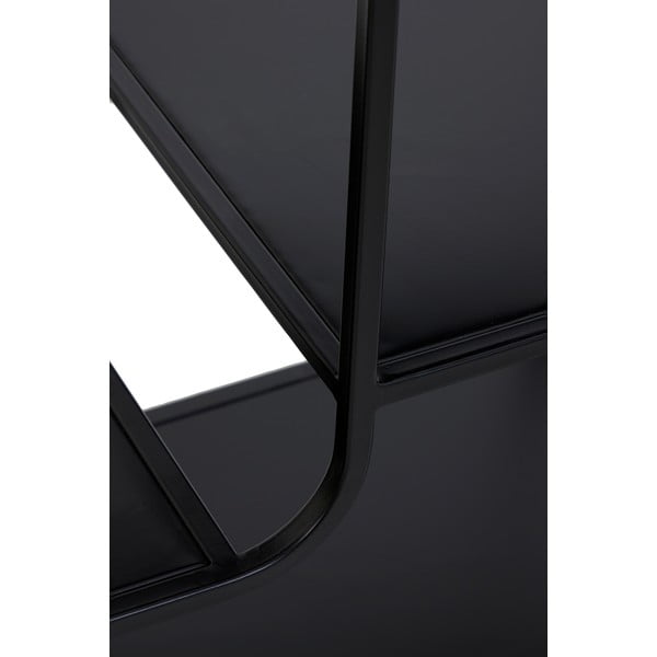 Черна метална етажерка за книги 141x81,5 cm Winston - Light & Living-image-1