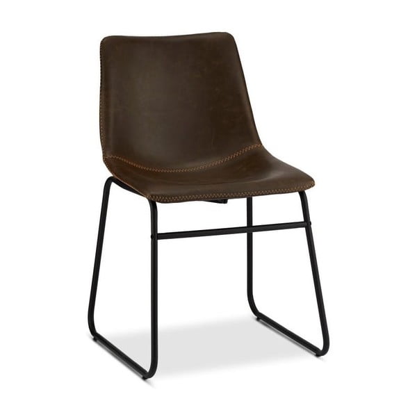 Тъмнокафяви трапезни столове в комплект от 2 броя Indiana - Furnhouse