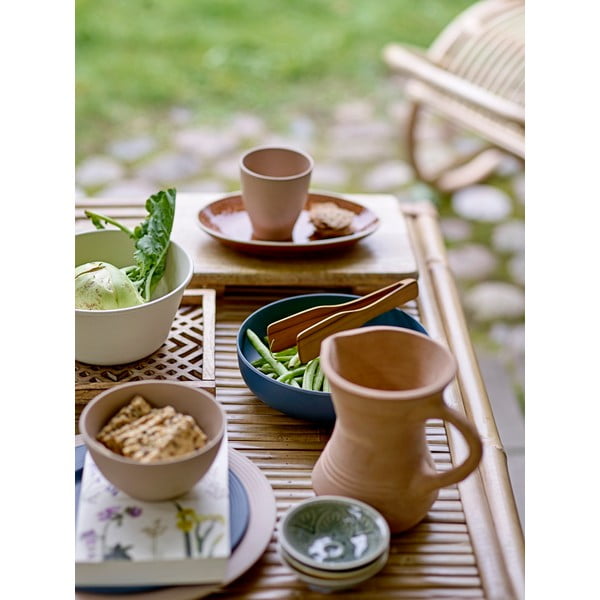 Десертна чиния от червено-кафяв фаянс, ø 20 cm Rani - Bloomingville-image-2