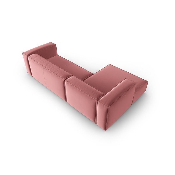 Розов кадифен ъглов диван Mackay – Cosmopolitan Design-image-3
